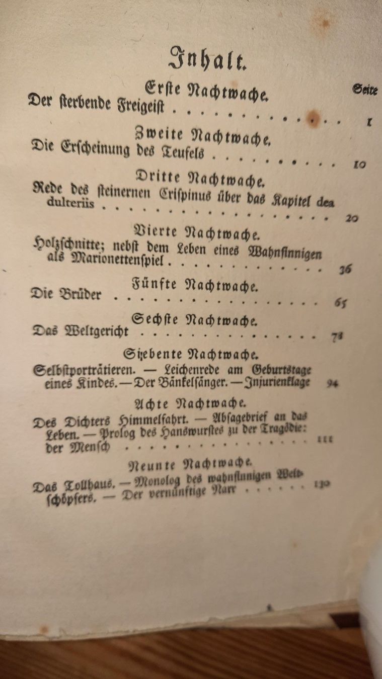 Bücher: DIE NACHTWACHEN DES BONAVENTURA – Gebraucht aus zürich von gabab 8