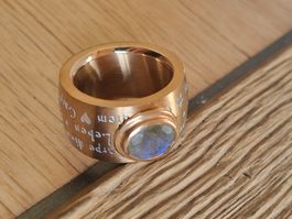 Olga Ribler Ring Edelstahl Labradorit