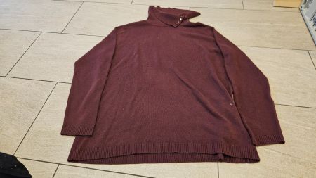Warmer Canda Strickpullover, Gr. L, bordeauxrot, top!
