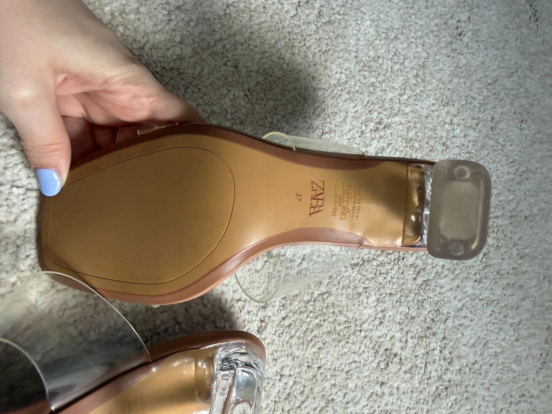 Zara Scarpe da donna: Zara Heels mit transparentem Absatz & Straps – Nuovo (secondo la descrizione) da Grosswangen venduto da ani_gbp2 2