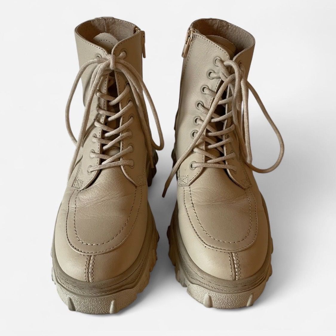 Chaussures femmes: Bronx Leder Boots Gr. 37, beige – D'occasion à Luzern par sar_yqn5 3