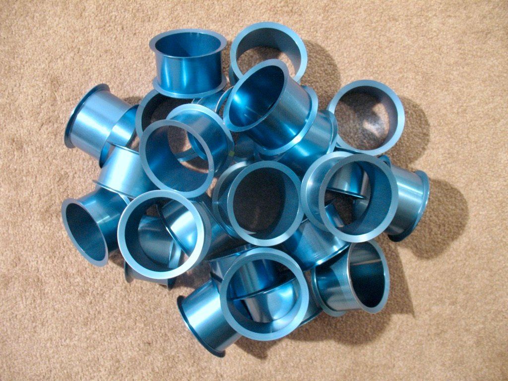 Kit bricolage: 25x Aluminium Ring Spule Metall Trommel Metallic hellblau – Nuovo (secondo la descrizione) da Wil ZH venduto da Arbolero 5
