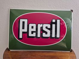 Altes Emailschild Persil Waschmittel Emaille Schild Vintage