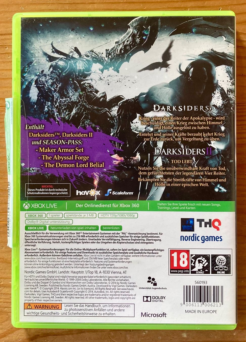 Microsoft Giochi: Darksiders Collection (NEU) - Xbox 360 – Nuovo (secondo la descrizione) da Zürich venduto da Djmotionch 5