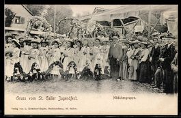 AK St. Gallen, Gruss vom St. Galler Jugendfest, Mädchengrupp