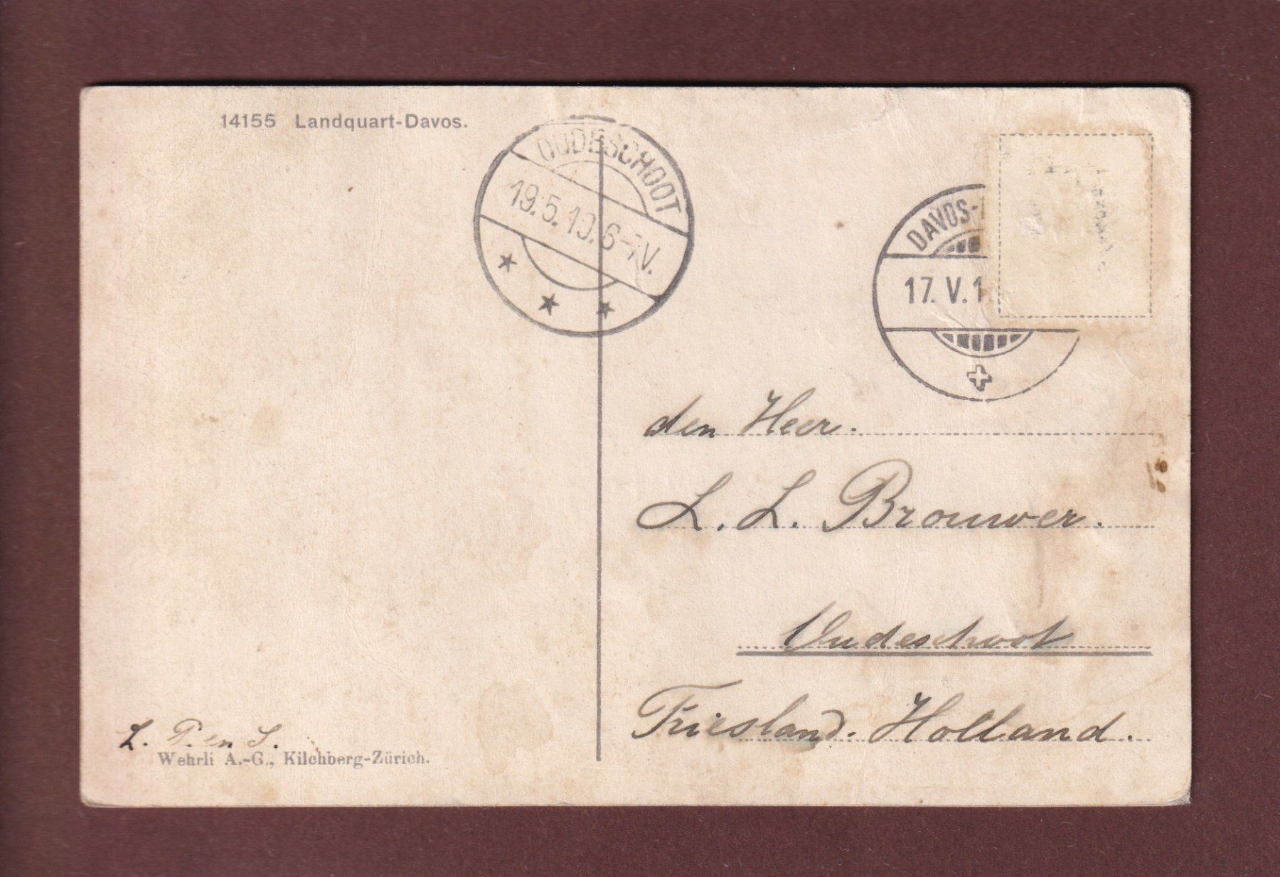 Cartoline postali: LANDQUART und Umgebung - 1910 – Usato da Pully venduto da nicecards 1