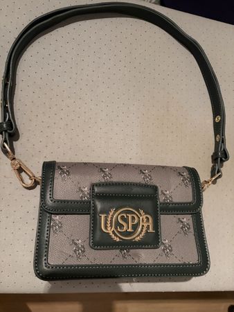 Umhängetasche US Polo Assn grün grau neuwertig