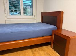Bett 120x200cm Kirschholz 