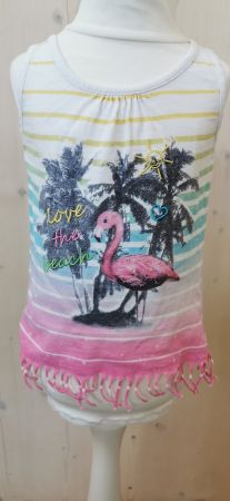 Süsses Sommer Top mit Flamingo, Grösse 104, Strand
