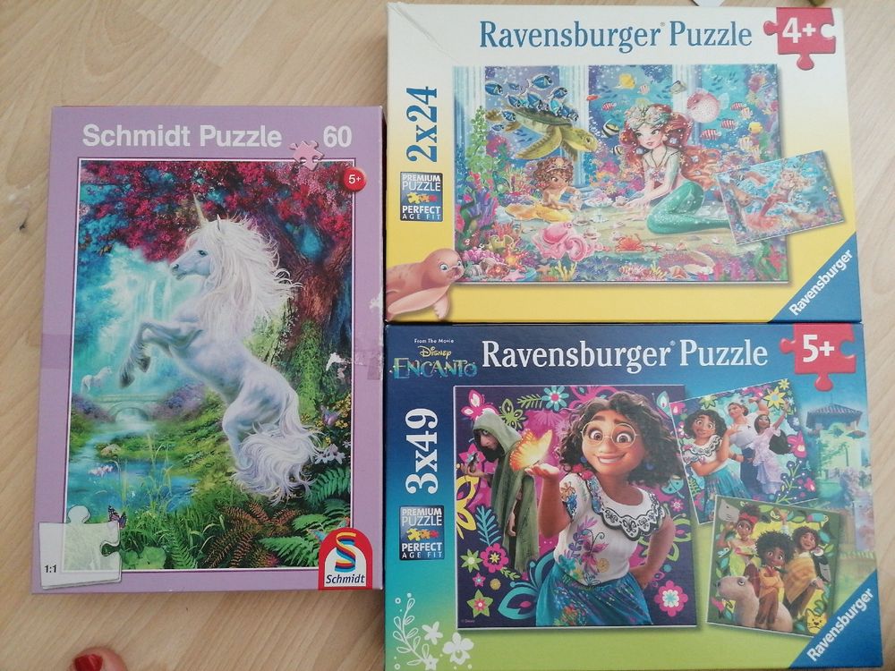 Ravensburger Puzzles: 3er Set Puzzle 4-5 Jahre – Gebraucht aus Diessenhofen von sabrina1204