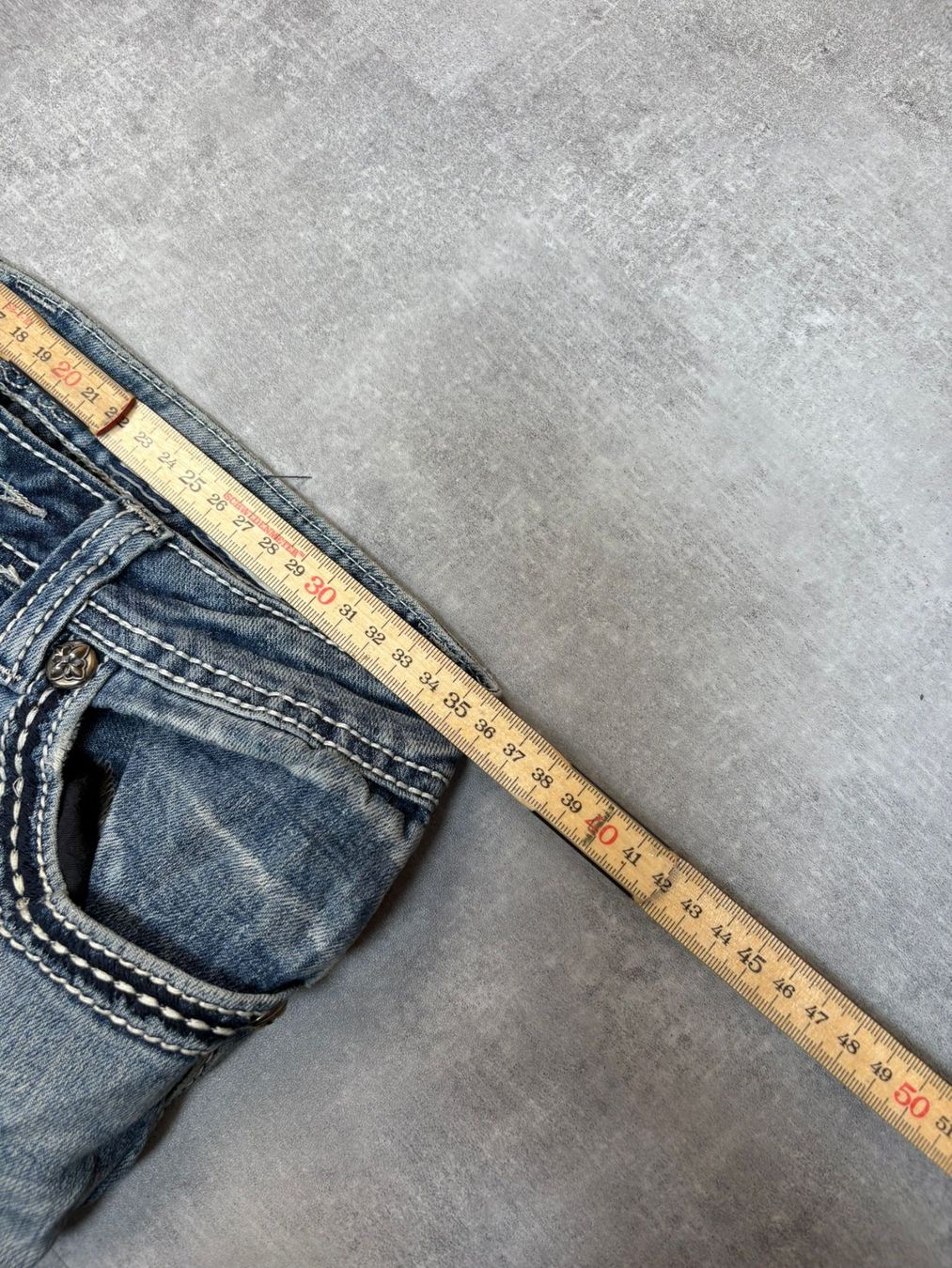 Jeans: Miss Me Bootcut Flared Jeans - Grösse M/27 – Usato da Werdenberg venduto da hase.vintage 7
