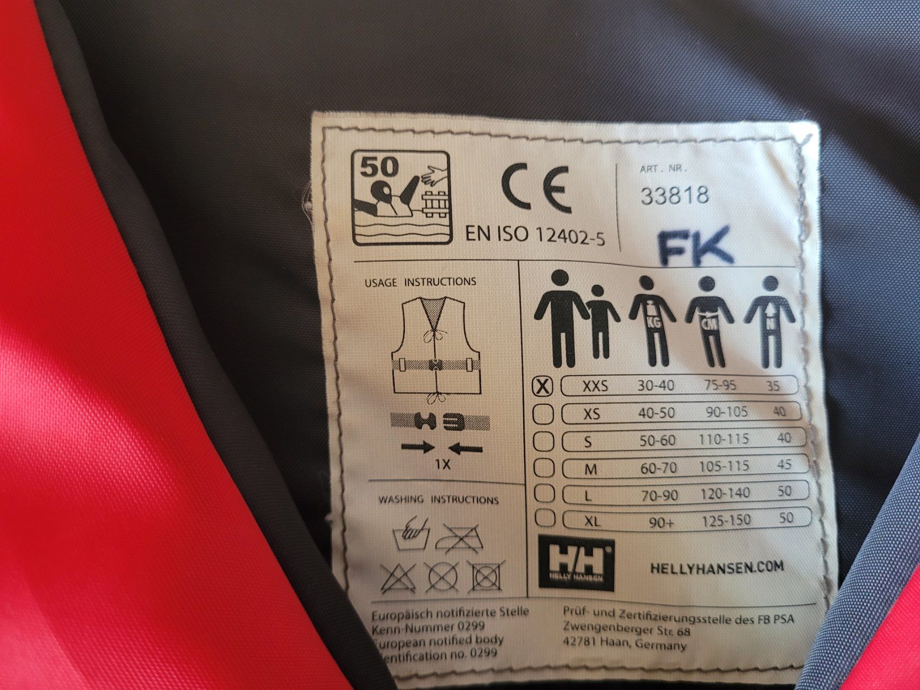 Helly Hansen Giubbotti di salvataggio: Helly Hansen Schwimmweste – Usato da Hilterfingen venduto da Murmeltier24 1