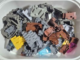LEGO Konvolut Fels- und Bauelemente diverse Farben