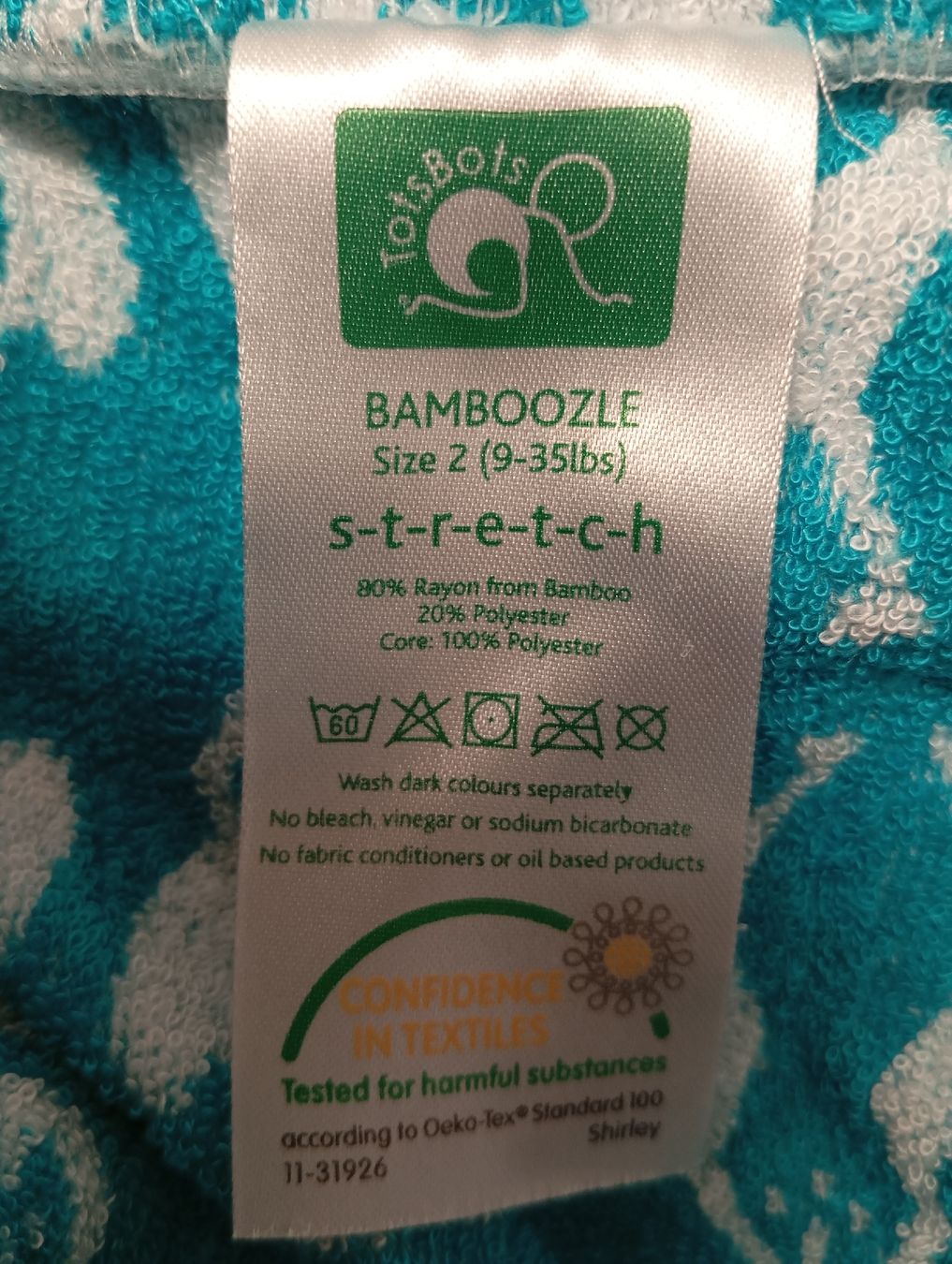 Secchi per pannolini & Pannolini: 2x Totsbots Bamboozle Size 2 Höwi Stoffwindeln – Nuovo (secondo la descrizione) da Tobel venduto da Jorca 2