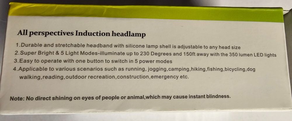 Stirnlampe LED, Adventure Light - das Original