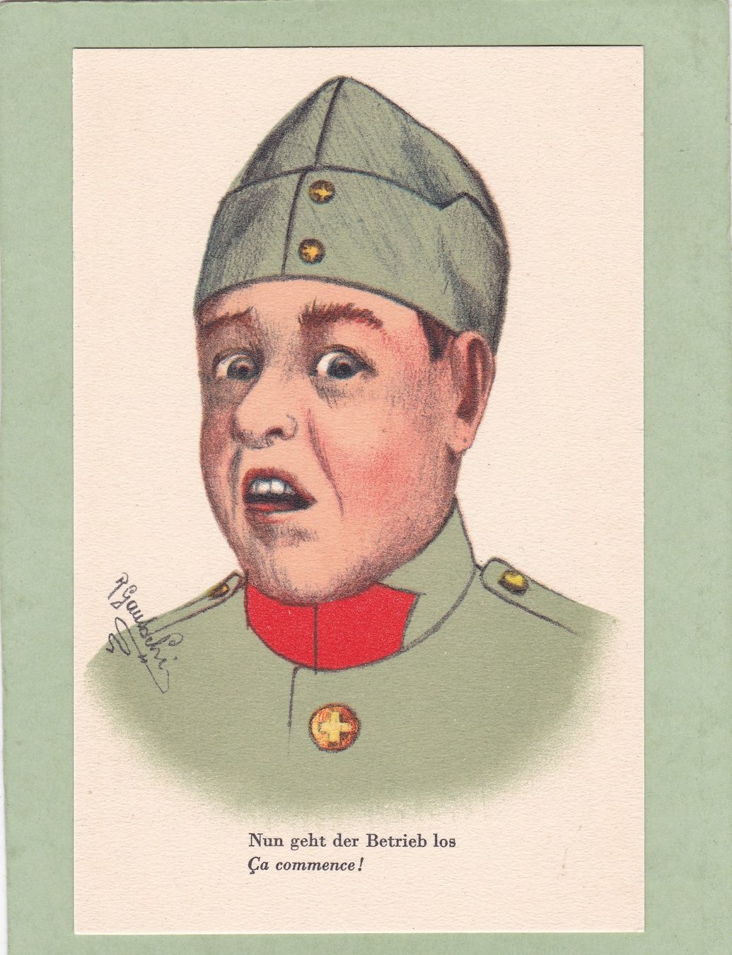 Cartoline postali: Kitsch Militär Humor – Usato da Herisau venduto da Lisegrat2008