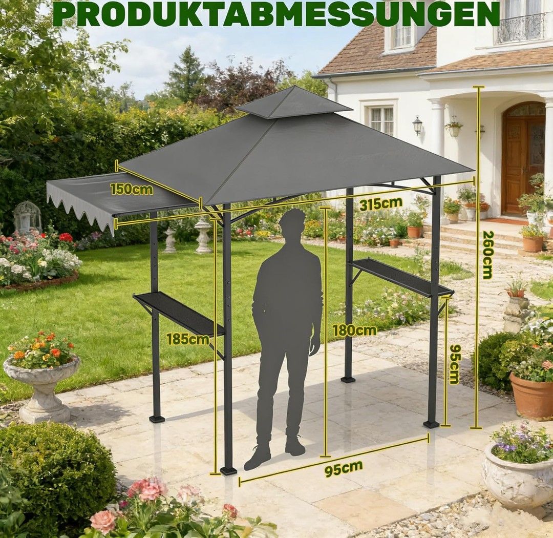 Altro per Eventi aziendali & Feste: Grillpavillon mit Sonnenschutz – Nuovo e nell'imballaggio originale da Rapperswil /Be venduto da HS-Racing 1