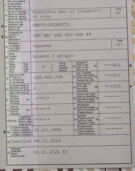 Rimorchi: Rimorchio per trasporto di cose – Usato da Mugena venduto da mil_h7kt 4
