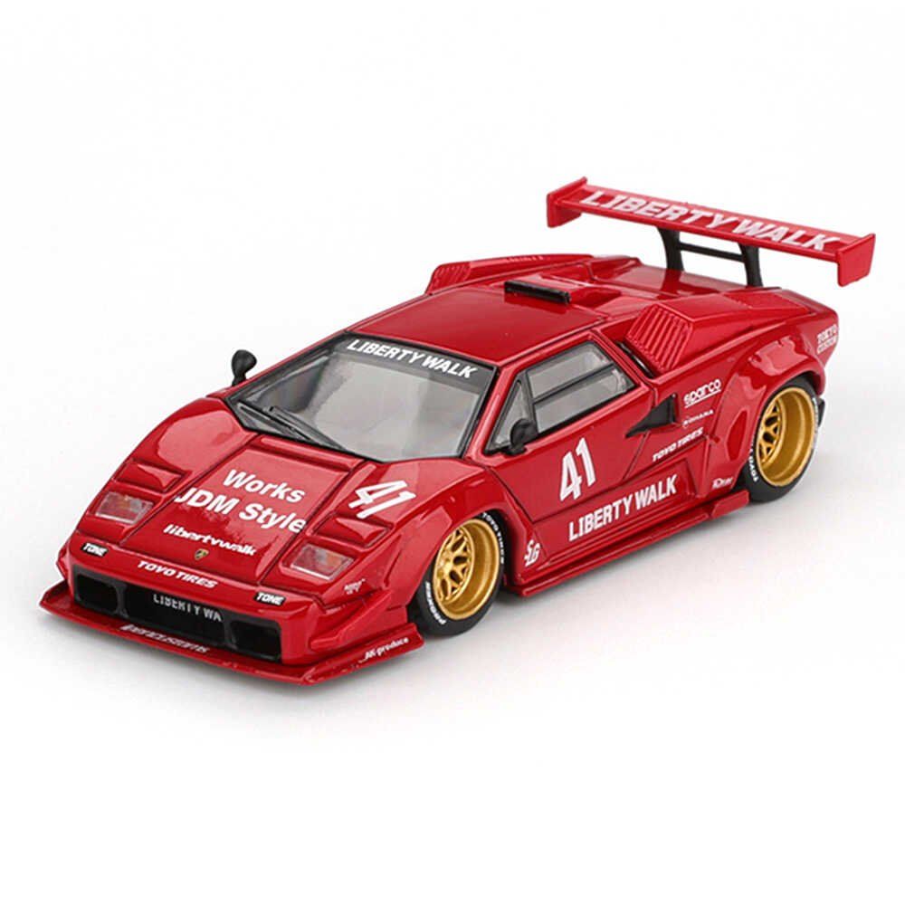 Lamborghini Modellini d'auto: Lamborghini Countach LB-WORKS "Red" (Mini GT 1:64) – Nuovo e nell'imballaggio originale da Tramelan venduto da kha_jvd5 1
