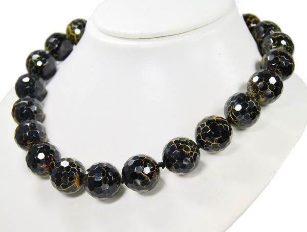 Catenine: ♛ Wunderschöne Crack-Achat - Kette – Nuovo e nell'imballaggio originale da Oberglatt ZH venduto da Hot-Spot 1
