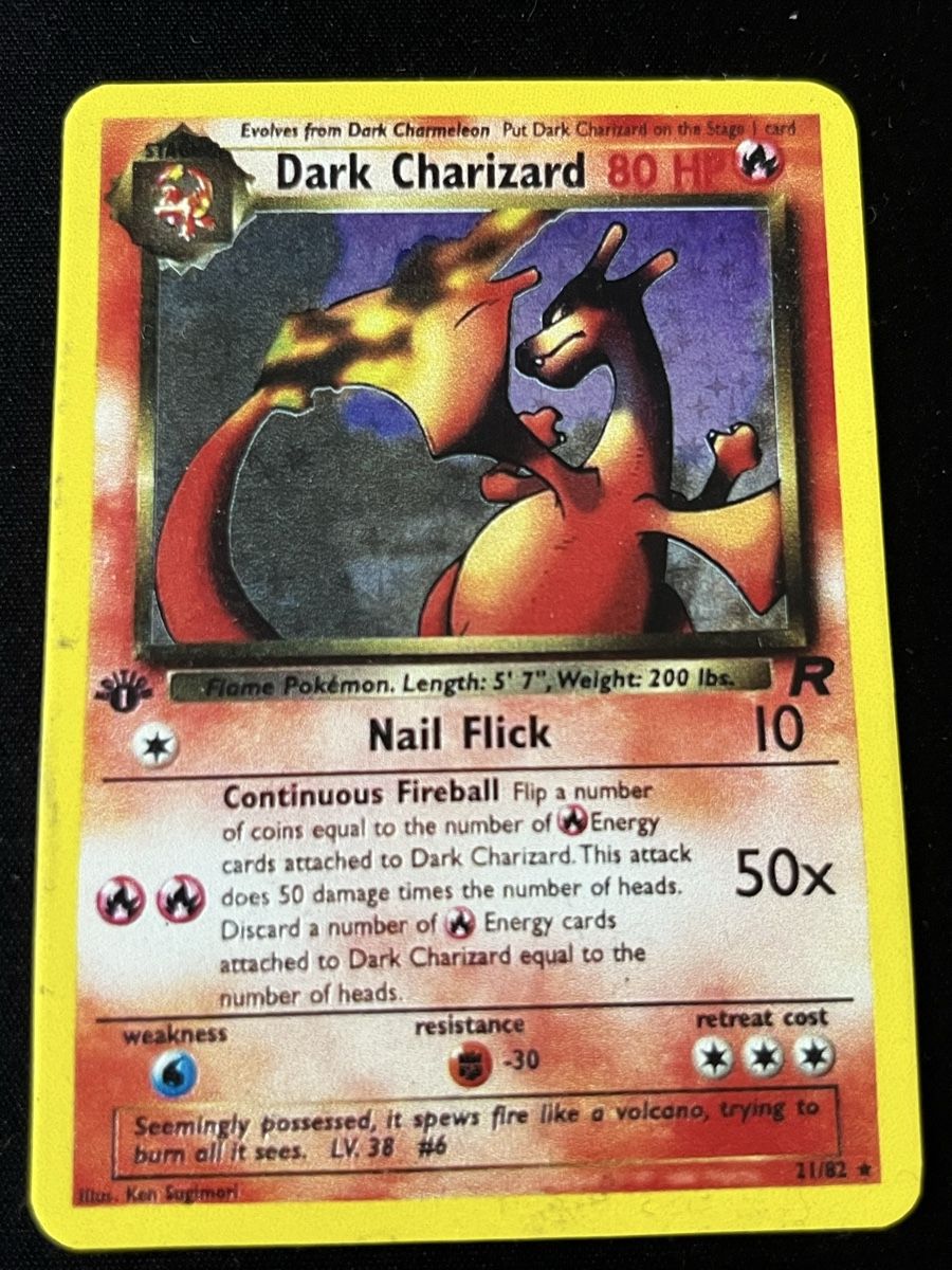 Pokémon Carte collezionabili: Pokémon Dark Charizard 21/82 Team Rocket 1st Edition 2000 – Usato da Fribourg venduto da Spicchio