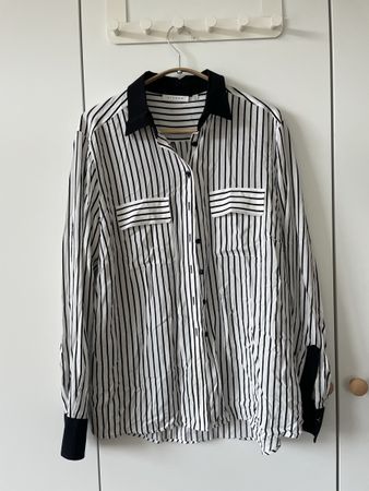 Schicke ETERNA Hemdbluse/Tunika gestreift Gr. 44