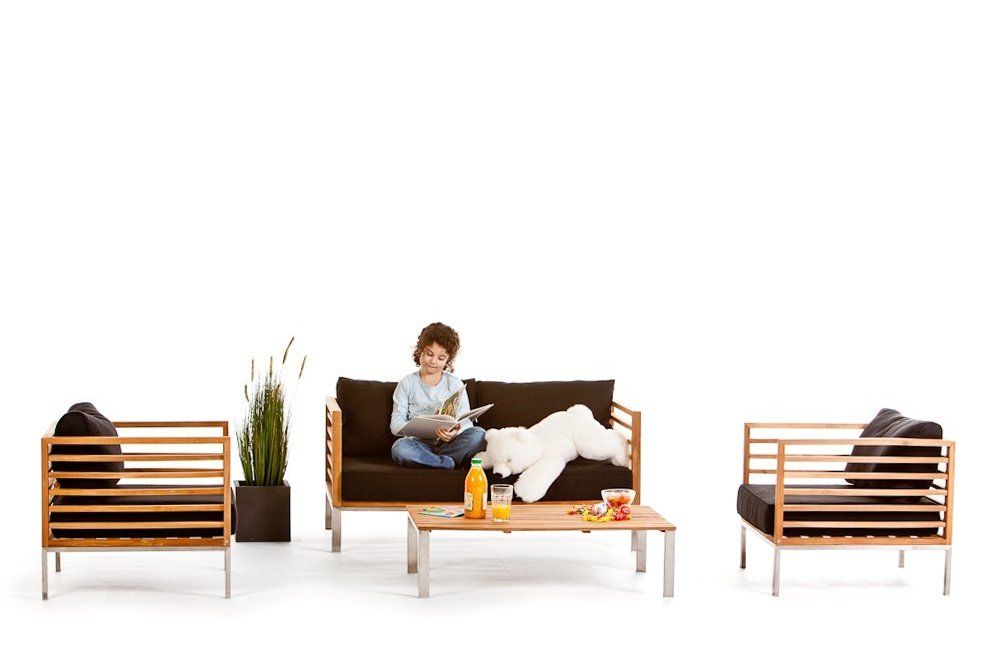 Divani: Holz Lounge Gartenmöbel Park – Nuovo e nell'imballaggio originale da Bern venduto da rattan-lounge