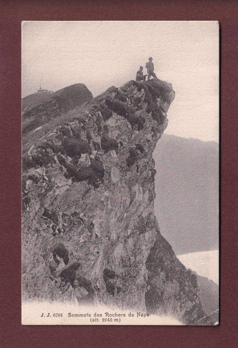Ansichtskarten: Sommet des ROCHERS DE NAYE – Gebraucht aus Pully von nicecards