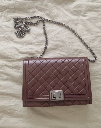 Navyboot Tasche Kette Silikon Bordo