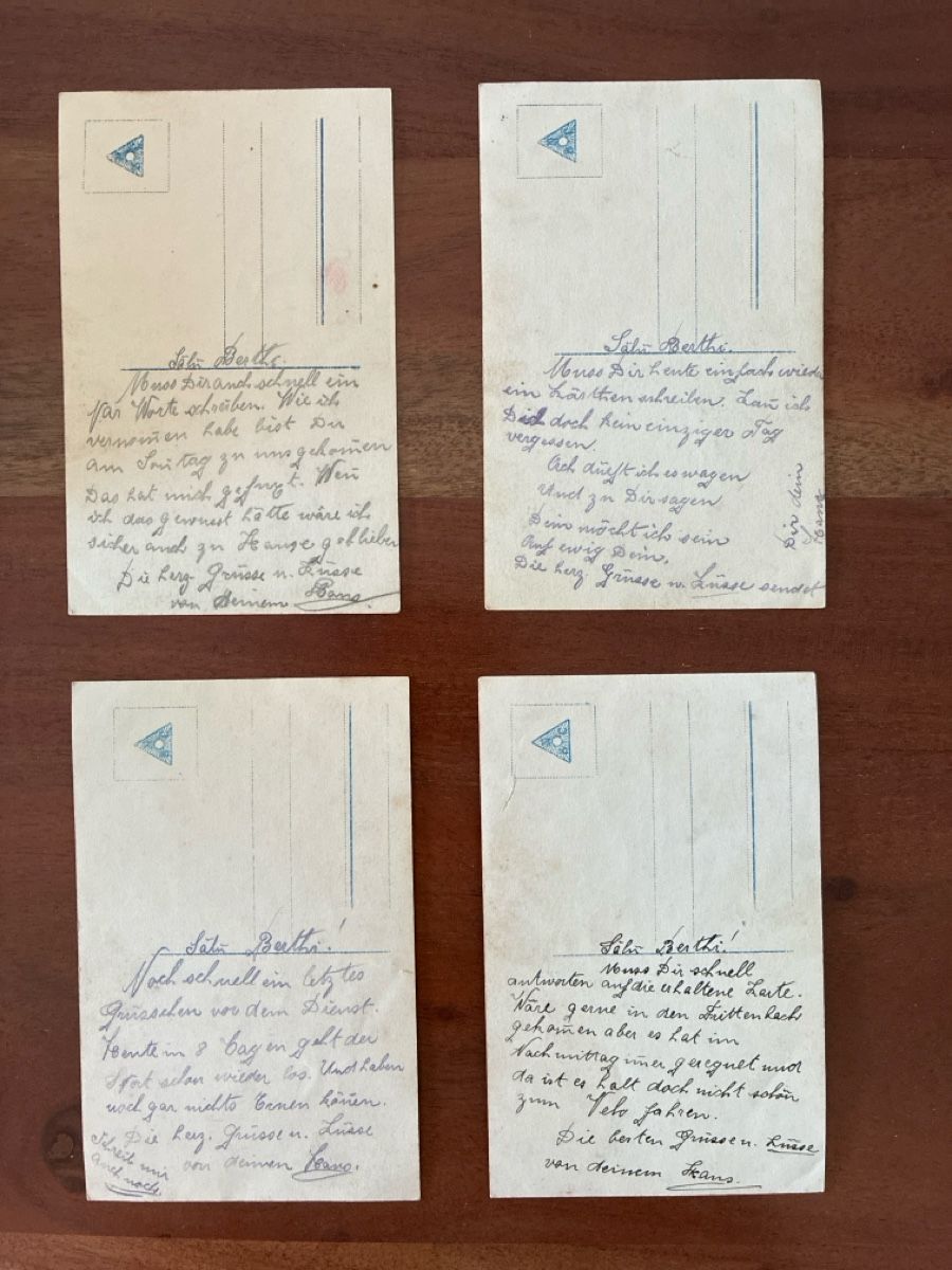 Cartoline postali: 9 Ansichtskarten Schweiz von Soldaten – Usato da Oftringen venduto da Cla.vD.74 1