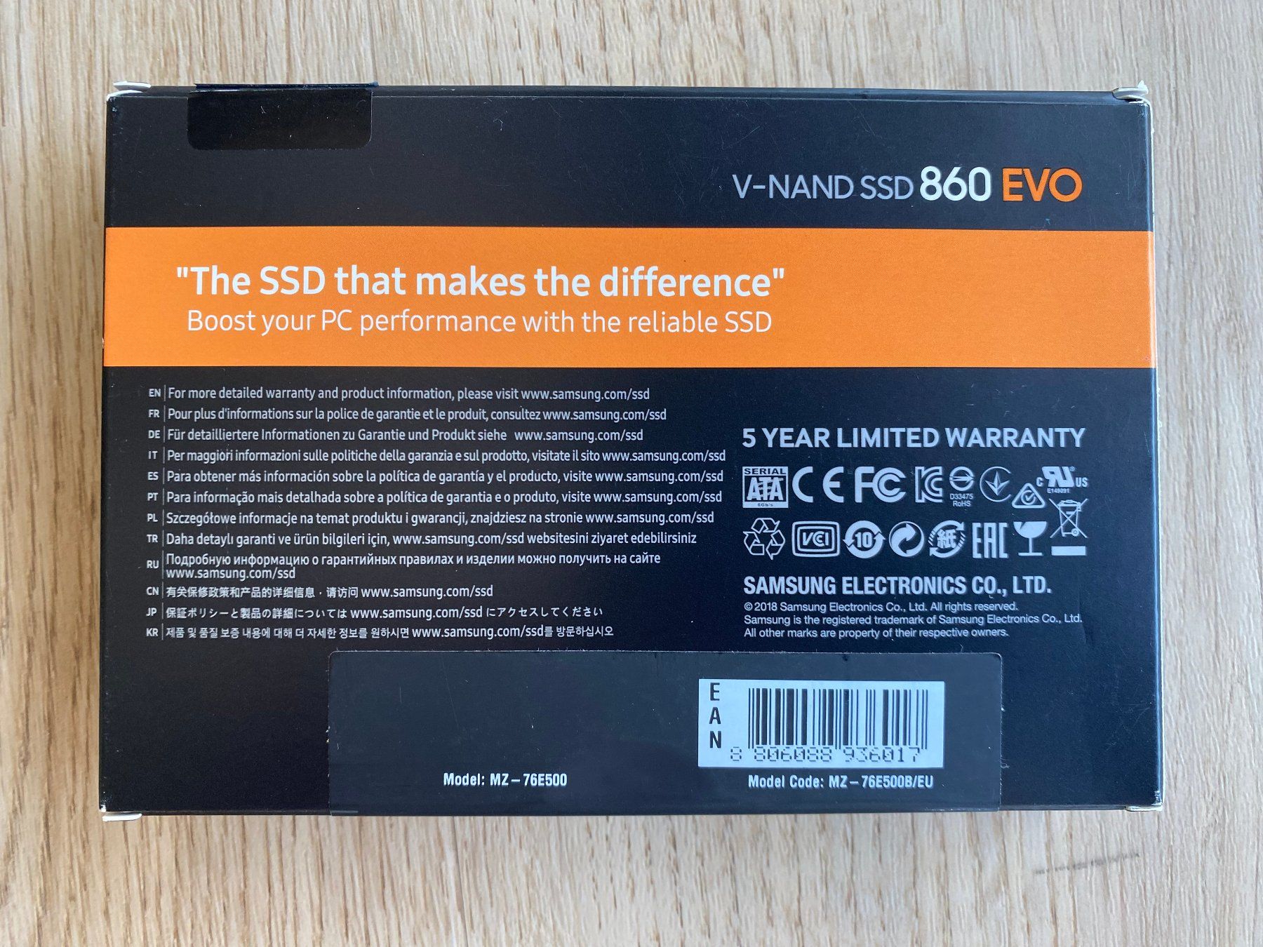 Samsung Harddisks: Samsung 860 EVO 500GB SATA SSD 2.5" – Gebraucht aus Wetzikon ZH von BackToRetro 1