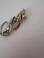 Schmuckset: Ring und Ohrringe, Silber 🌸