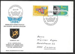 Sonderbrief Tag der Aerophilatelie Samedan 29.4.1967