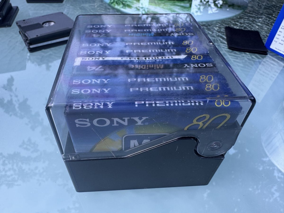 Sony Minidisc: 10 x Sony Mini Disc Premium 80 extra longplay – Nuovo e nell'imballaggio originale da Trimbach venduto da SABO-61 3