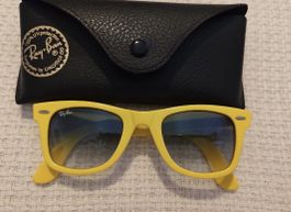 Ray-Ban Wayfarer Sonnenbrille Gelb vintage