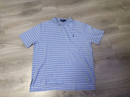 Polo Ralph Lauren bleu à rayures taille XL d'occasion