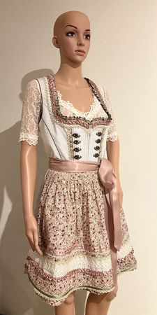 Dirndl Mon Amour beige 50cm, Grösse 38/M, NEUWERTIG