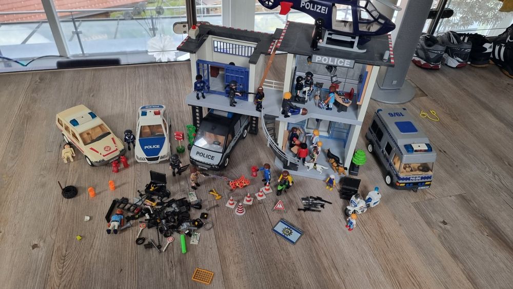 Polizei-Geburtstagsparty-Set – Geschenktüte, Geschenkpapier, Karte, Partydekoration