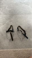 Vintage horse spurs with leather straps