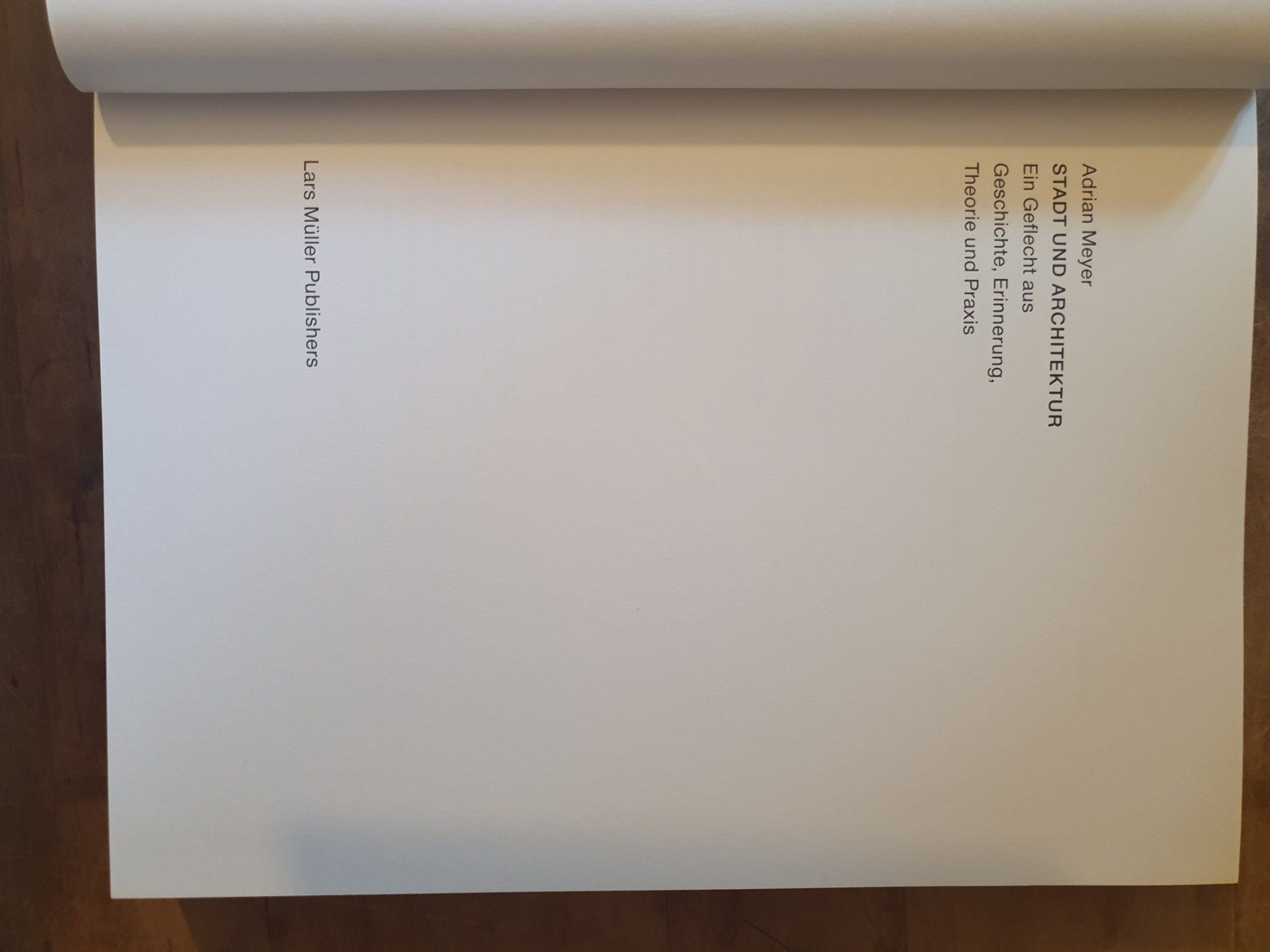 Libri: Stadt und Architektur Lars Müller – Usato da Zürich venduto da loosebone 1