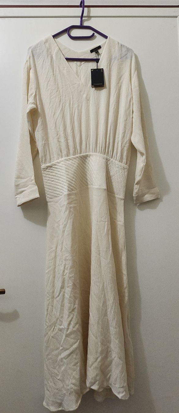 Massimo Dutti Vestiti: Robe Massimo Dutti Longue Beige Clair Taille XS/M Neuve – Nuovo (secondo la descrizione) da Niedergösgen venduto da Eva2410 1