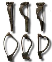 Roman bronze bow brooch collection (1st-3rd century AD)