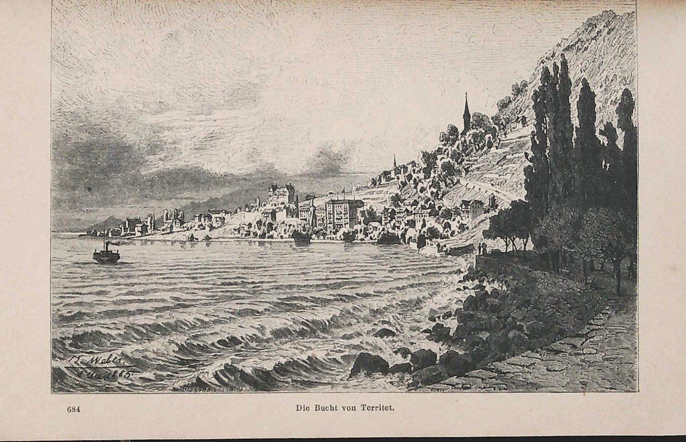 Libri: Montreux  Wanderbild  um 1885 – Usato da Rafz venduto da Helvet32 4