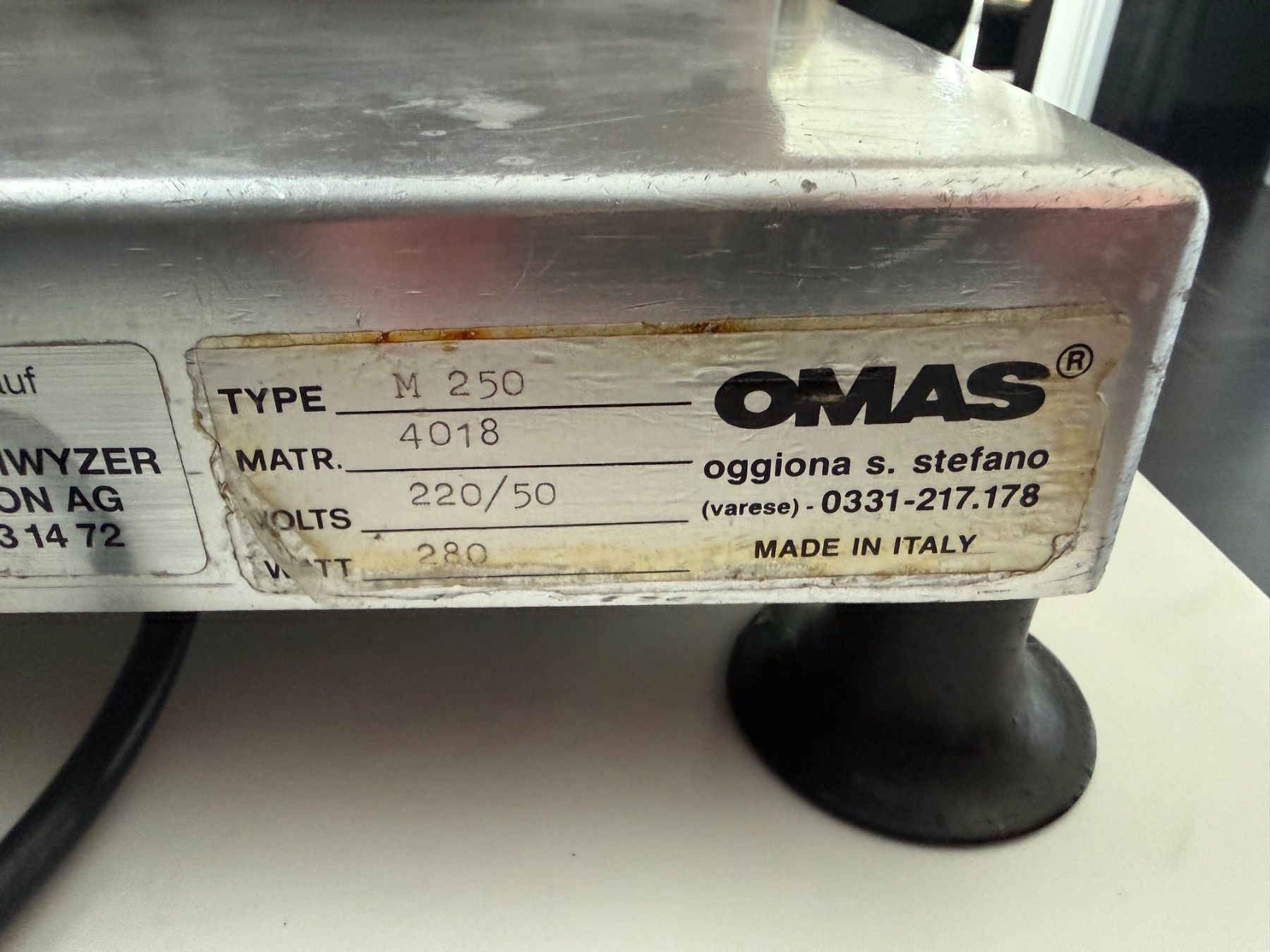 Elettrodomestici da cucina: Fleischschneidemaschine OMAS Profi – Usato da Full venduto da Hoefi60 3