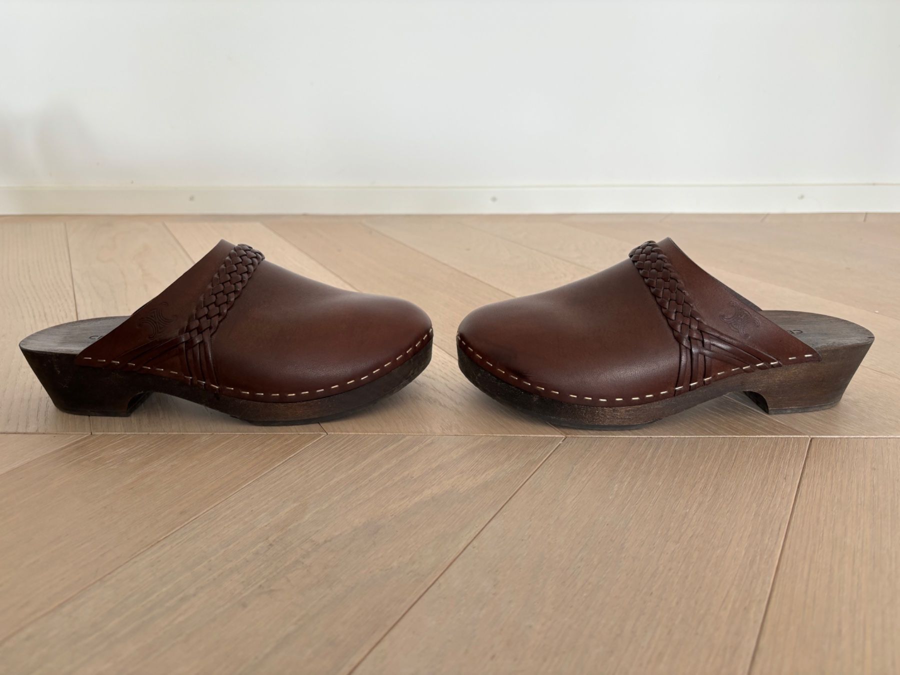 Celine Scarpe da donna: Celine Damen clogs Leder braun Grösse 39 – Usato da Kloten venduto da mybestbrands 3