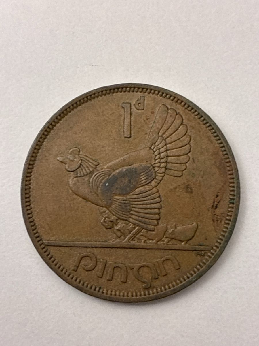 Tutti le monete: Nr. 86: 1 Pence, altes irisches Pfund, 1963 – Usato da Burgdorf venduto da Yakari5165 1
