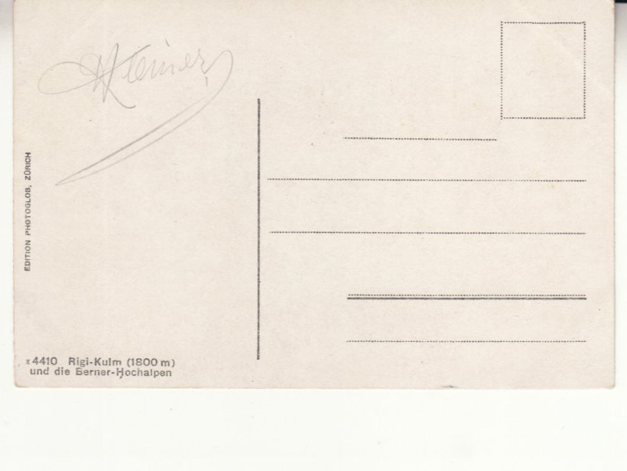 Cartoline postali: Rigi Kulm ca. 1915 – Usato da Bürglen TG venduto da StampGraf 1
