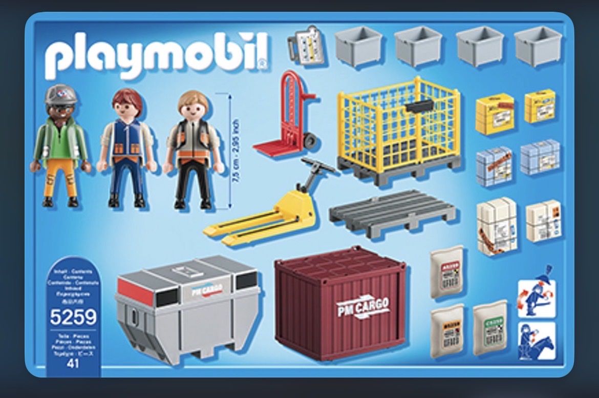 Playmobil Giocattoli: Playmobil 5259 Cargo Loading Team – Usato da Lucens venduto da metaD 8