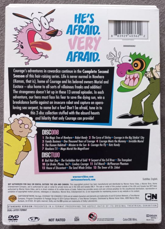 Courage der Feige Hund, the cowardly dog Cartoon Network DVD Kaufen auf Ricardo