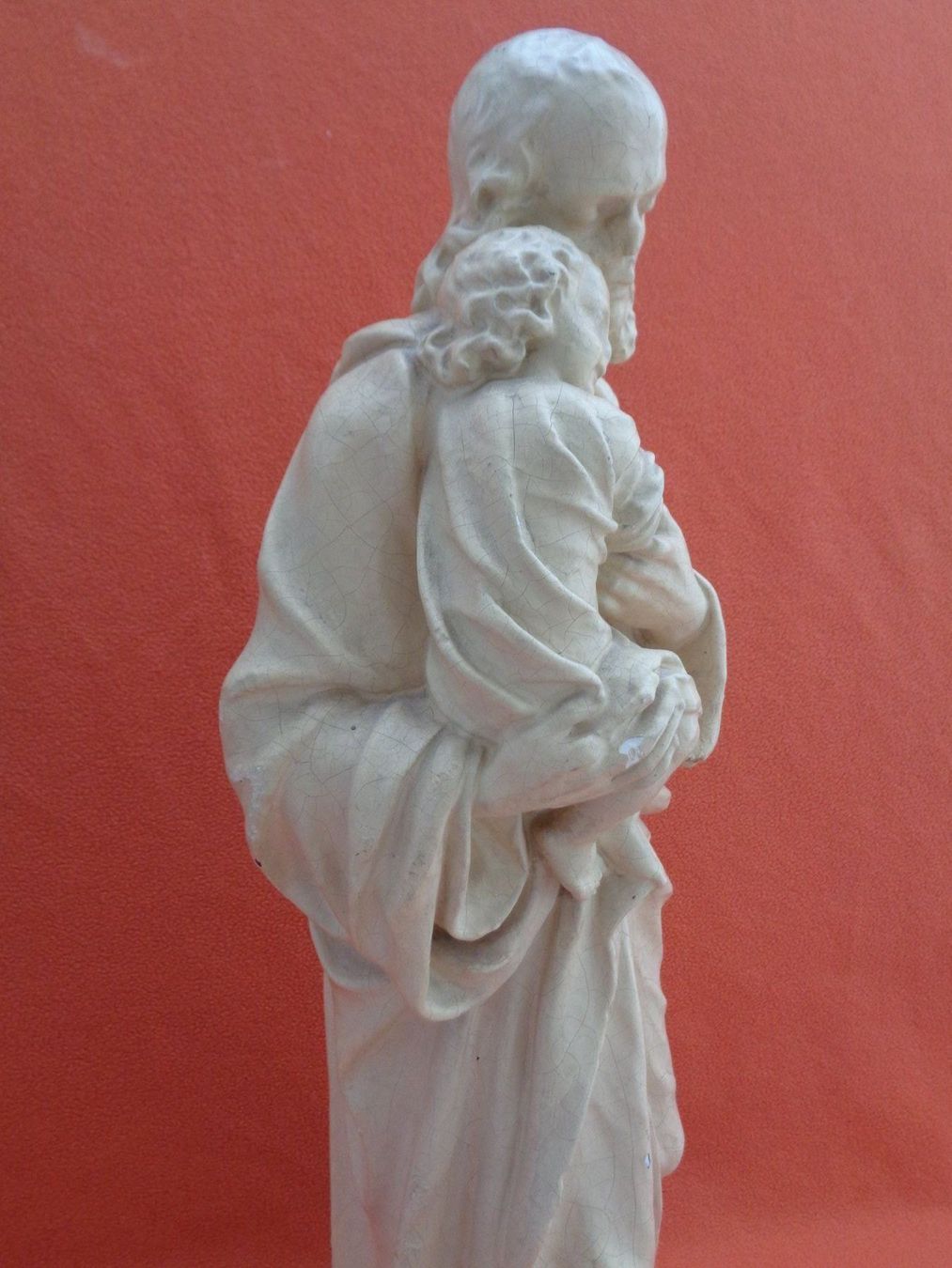 Sculptures & Statues: Alte Heiligenfigur Josef mit Kind - Gips – D'occasion à Chur par omonia 4